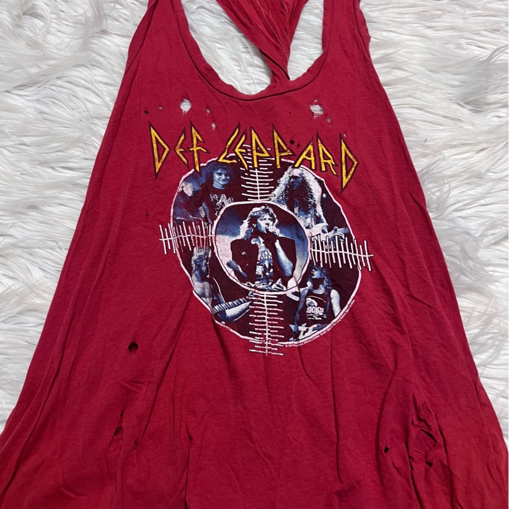 Red Graphic Racerback Tank Top - Picture 2 of 5
